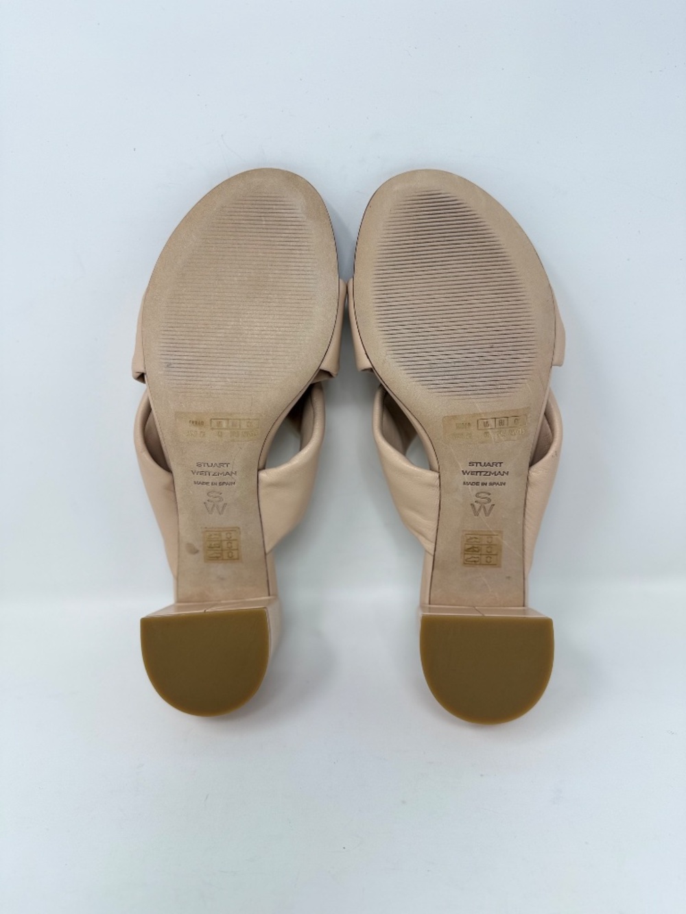 New Stuart Weitzman Cece 50 Block Heel Slide Sandal Sz 9 - Picture 13 of 14